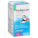 Pedia-Lax Children's Chewable Magnesium Hydroxide Laxative Tablets, Watermelon Flavor, 30-Count Boxes (2 Pack)