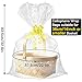 SelfTek 20Pack Clear Gift Basket Bags Large Cellophane Present Wrap Bags with 20Pack Bows Ribbon for Gifts and Baskets Wrapping,Arts & Crafts Packaging,Treat,Doll and Garment 32 by 22 Inches