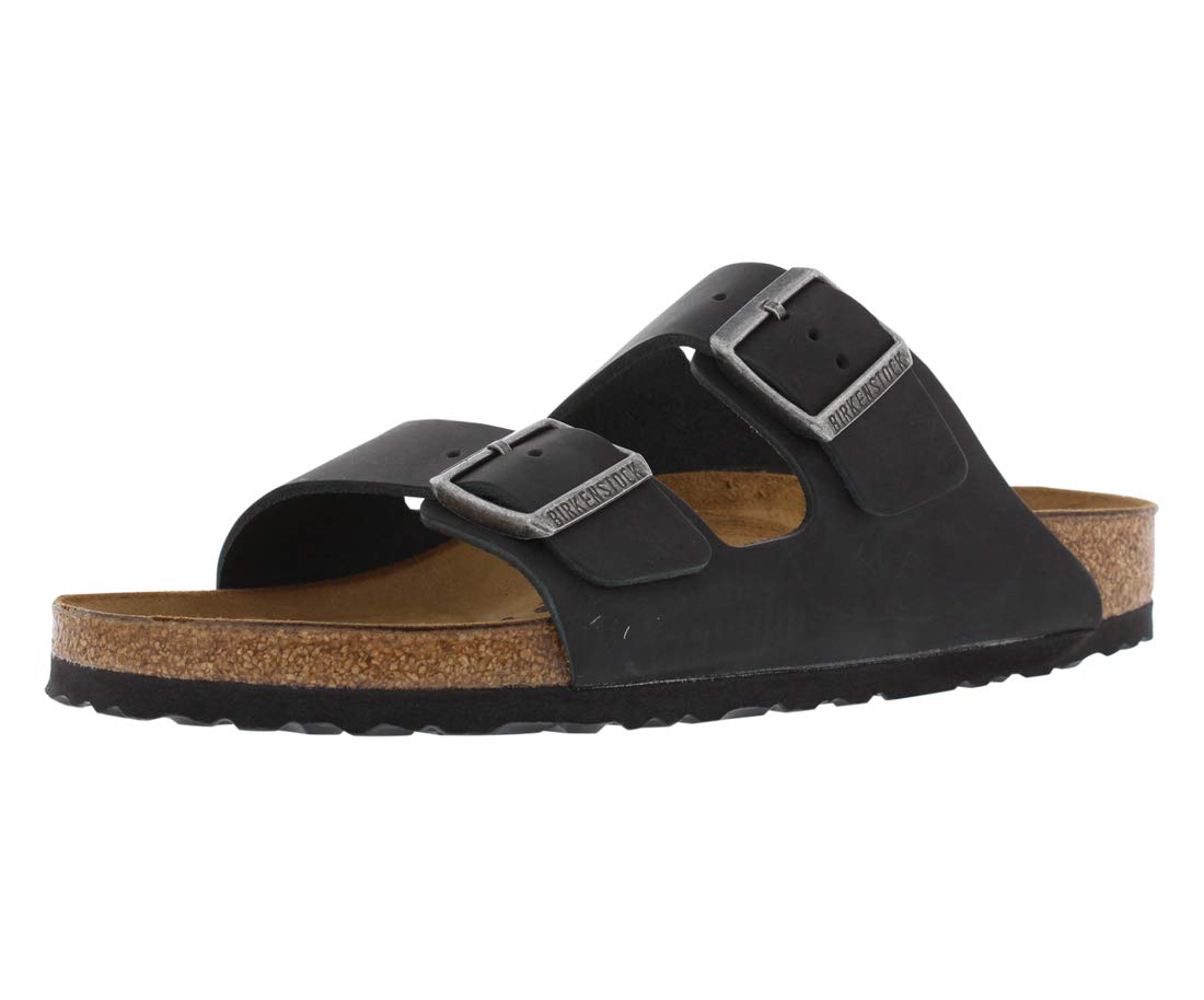 Photo 1 of BIRKENSTOCK Arizona - Oiled Leather (Unisex) Black Oiled Leather 38 (US Men's 5, US Women's 7) Regular