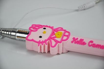 Amazon Co Jp 日本語説明書付属 Pink ピンク Hello Kitty ハローキティ ディズニー キャラクター Disney スマホ自撮り棒 セルカ棒 じどり棒 イヤホン接続だからbluetoothも充電も不要 Phone6 4 7 5 5 Plus Galaxy Android Ios スマホ スマートフォン 対応 自