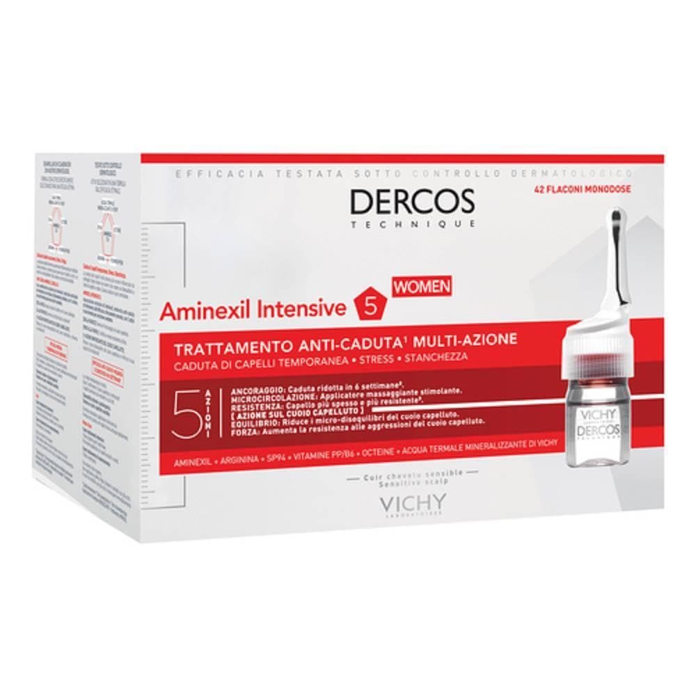Vichy Dercos Aminexil Clinical Intensive Anti-Dandruff Treatment for Women, 42 Single-Dose