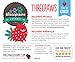 Threepaws Gourmet Vegan & Organic Strawberry Cream Dog Treats, Chia Seed Superfood, 7 oz