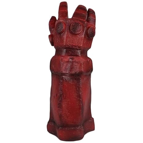 QQWE Hellboy Handschuhe Arm Cosplay Film Rollenspiele Requisiten Spiel Halloween Weihnachten Performance Latexhandschuhe,A-On