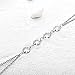 Simsly Body Chain Jewelry Crystal Waist Belly Bikini Chain for Women and Girls (Silver)