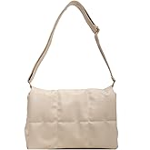 Women's Trendy Quilted Crossbody Bags Adjustable Chain Strap Cassette Puffer Padding Shoulder Bag Puffy Hobo Bag
