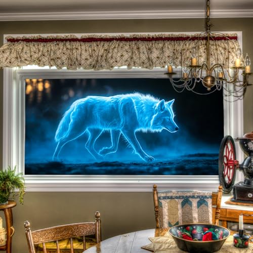 Hometitute Blue Wolf Window Cling