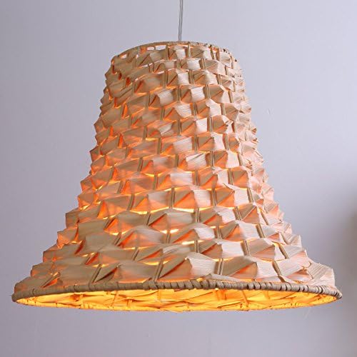 Arturesthome Spiral Staircase Ceiling Lamp Villa Chandelier Luxury Creative Handmade Bamboo Pendant Lamp, Living Room, Yoga Room Pendant
