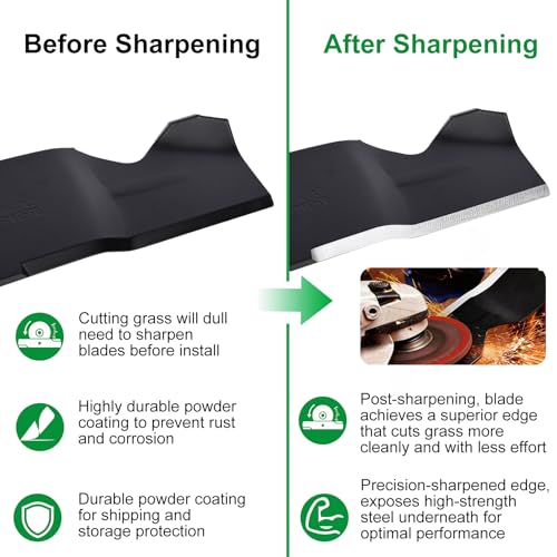 Grasscool 942-0741A 21 inch Deck Troy Bilt Mower Mulching Blade Replacement | Fits TB110 TB240 TB230 TB130 TB200 TB130XP TB160 TB210 TB320 Push Lawn Tractor 742-0741A,Mulch Bagger Sharp Cuts Grass Gator