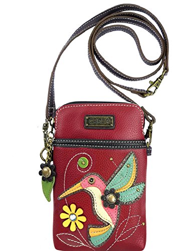 Chala Hummingbird Cellphone Crossbody Handbag - Convertible Strap