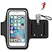 DAZL iPhone 8 7 Sport Armband with Reflective Strip Water Resistant Sports Armband 5.5-Inch Touch Screen Smartphones case for Apple iPhone 5/6/7/6 Plus Samsung Galaxy S5/S6/S7/S8 Keychain, Black