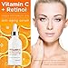 Vitamin C High Potency 3% Retinol Blend | Anti-Aging Serum for Face | Professional Grade Quality | Helps Reduce Appearance of Fine Lines & Wrinkles, Brightens and Improves Appearance of Skin Tone