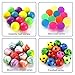 Pllieay 48-Piece Bouncy Ball Bulk Set - 4 Styles, 25mm Diameter, Mixed Colours, Neon, Football & Gold Powder Series for Party Bag Fillers