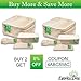(125 Pack) 10in Palm Leaf Plates- Compostable Disposable- Biodegradable Plates Paper Alternative - 25 Square with 25 Cutlery Utensils Eco Friendly Party Dinnerware Set - BBQ Wedding Shower -50 Napkins