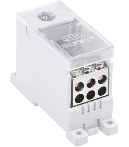 Uxcell 3 Input 15 Output Terminal Distribution Block - 660V 150A For Electrical Meter Box - View #3