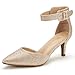 DREAM PAIRS Women's Lowpointed Low Heel Dress Pump Shoes