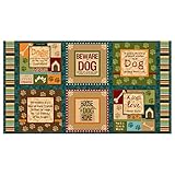 It's A Dog's Life 24'' Panel Multi Fabric By The Yard