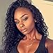 Wowsexy Hair Brazilian Virgin Hair Remy Wigs Curly Lace Front Wigs Human Hair with Baby Hair for Black Women African Americans Wigs Pre Plucked Hairline