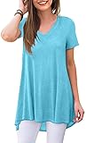 POPYOUNG Women's Long Tunic Tops to Wear with