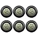 EEEKit 6-Pack Hygrometer Thermometer Digital LCD Monitor Indoor Outdoor Humidity Meter Gauge for Humidifiers Dehumidifiers Greenhouse Basement Babyroom, Black Round, Measure in Fahrenheit/Celsius