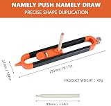flintronic Scribing Ruler Contour Gauge Lock Irregular Shapes Woodworking view 3