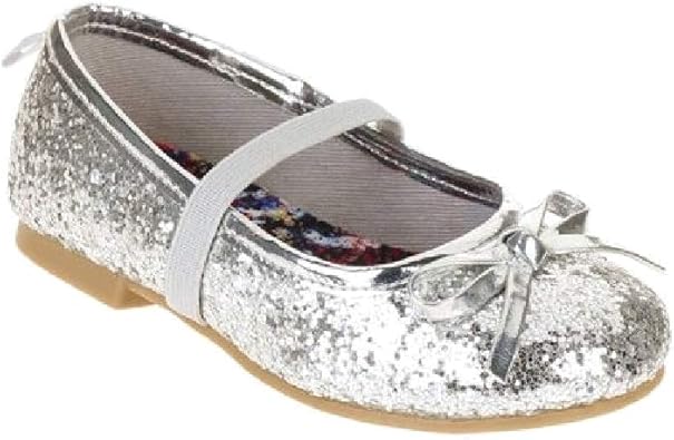 silver flat shoes size 7