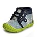 Enteer Infant Baby Boys' Soft Rubber Sole Anti-Slip Prewalker Denim Sneaker Canvas Shoes Green (19-24months)