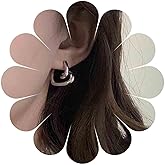 Erimberate Bohemian Hollow Heart Stud Earrings Minimalist Heart Hoop Earrings Gold Heart Shape Earrings Tiny Hollow Heart Earrings Jewelry for Women Gifts