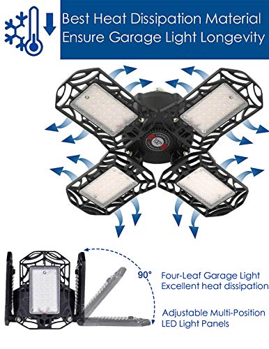 3 2+Pack+Garage+Lights+120W+Multi+Position