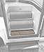 Prest-O-Fit 5-0093 Decorian Step Huggers For RV Landings Peppercorn Black 6 In. x 23.5 In.