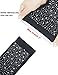 Dahlia Women's Sparkling Rhinestone Acrylic Fingerless Arm Warmer Gloves Black