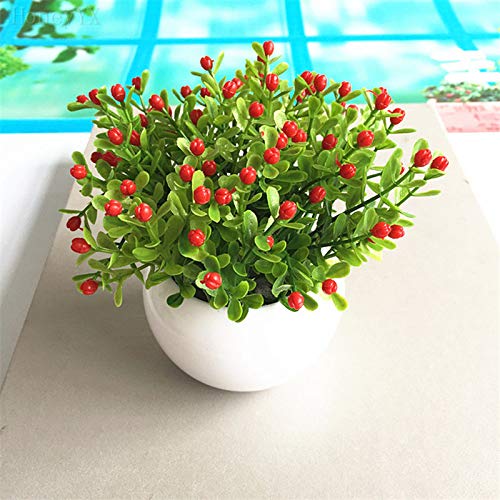 Amazon Com Soft Plastic Plant Pot Flower Arrangements Silk Bonsai