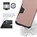 LUVVITT Ultra Armor Wallet Case with Card Holder Designed for Apple iPhone 6s 4.7 inch Screen - Rose Gold (Holds Only One Card)