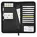 Samsill Travel Wallet - Passport & Travel Document Holder and Organizer with Zipper Closure, Black