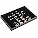 Soaptree Velvet 36 Grid Jewelry Tray Stackable Showcase Display Organizer ,1 Piece (36 Grid Jewelry Tray)