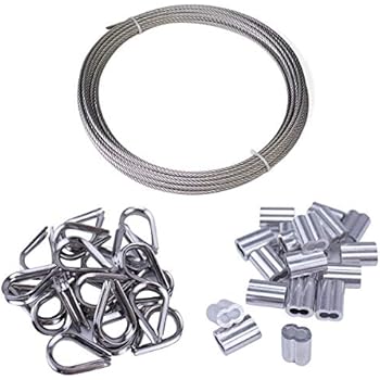 Muzata Cable Railing Kit Set,Picture Hanging Kit,T316 1/16