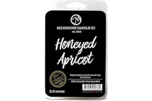 Milkhouse Candle Company, Honey Apricot, Highly Fragranced All-Natural Wax for melters - 100% Paraffin-Free Soy melt, 5.5 Oun