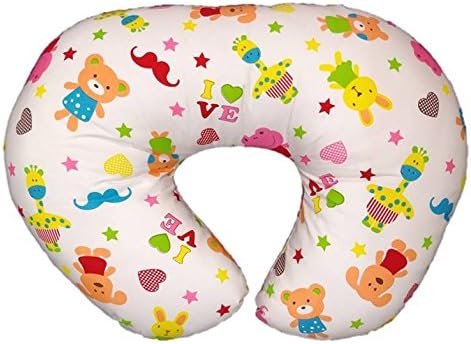 Montu Bunty Nursing Feeding Pillow with Cotton Slipcover (5 in 1) - A Boppy Alternative