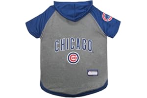 Pets First MLB PET APPAREL. - Licensed BASEBALL JERSEYS, T-SHIRTS, DUGOUT JACKETS, CAMO JERSEYS, HOODIE TEE's & PINK JERSEYS for DOGS & CATS, Chicago Cubs, Small Shirt for Pets (CUB-4044-SM)