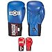 Ringside Competition-Like Safety Sparring Gloves Hook & Loop, Blue 10 oz.