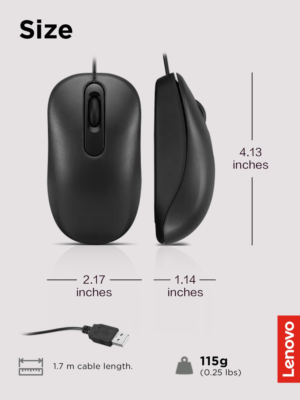 Mua 100 Wired USB Computer Mouse for PC, Laptop, Computer with Windows ...
