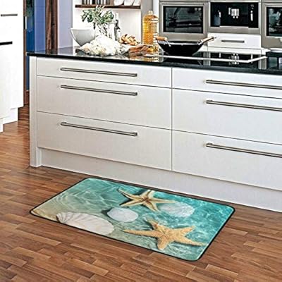 Doormat Area Rug Starfish Seashell On Beach for Bedroom Front Door Kitchen Indoors Home Decors 51yQ89VwI4L