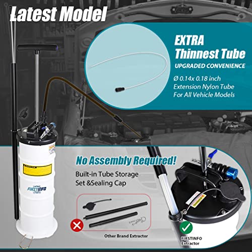 FIRSTINFO Patented 6.5L Manual Fluid/Oil Change Extractor Pump for