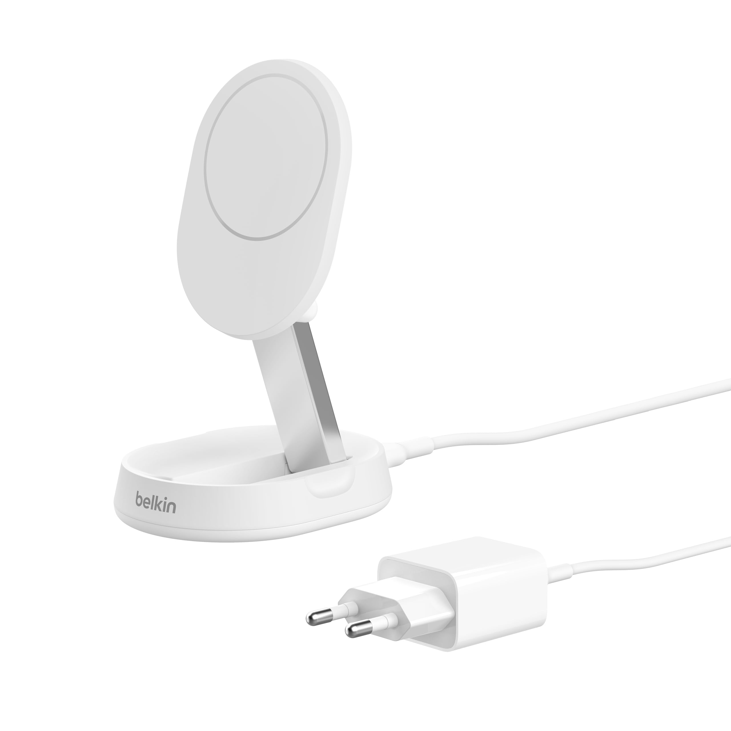 Belkin BoostCharge Pro induktive Ladestation 15W, Qi2-Ladegerät, kabelloses Ladegerät, kompatibel mit MagSafe, kabelloses Qi2-Ladestation für Apple iPhone 16/15/14/13/12, inkl. 20-W-Netzteil – Weiß 9