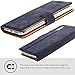 Snakehive Apple iPhone Xs Max Case, Luxury Genuine Leather Wallet with Viewing Stand and Card Slots, Flip Cover Gift Boxed and Handmade in Europe for Apple iPhone Xs MAX - (Navy)