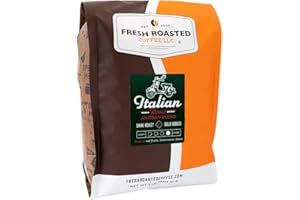 Fresh Roasted Coffee, Italian Roast, 5 lb (80 oz), Dark, Kosher, Whole Bean