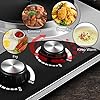 CUSIMAX Electric Double Hot Plate for Cooking Portable Electric Hob, Cooktop Table Top Hob with 2 Cast Iron Portable Hob…