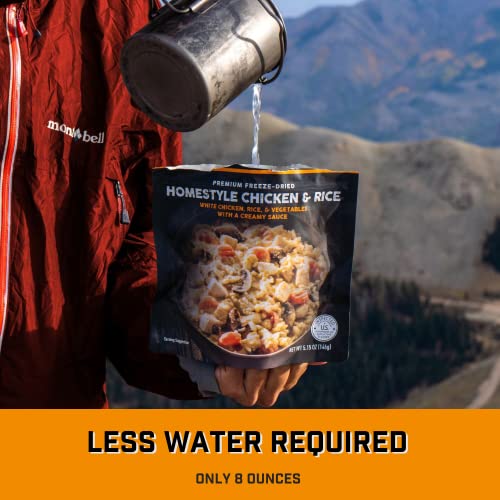 Peak Refuel Homestyle Chicken & Rice Premium Freeze Dried Camping