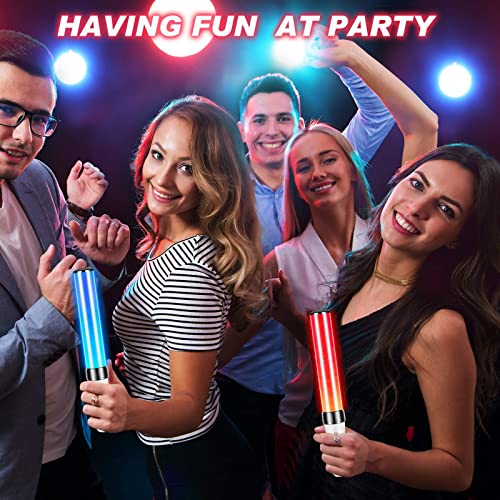 TERRIFI Glow Sticks Bulk, 3 Pcs LED Foam Sticks, 15 Color Flashing Light Party Favors, Glow in the Dark Party Supplies for Wedding, Raves, Concert, Party, Camping