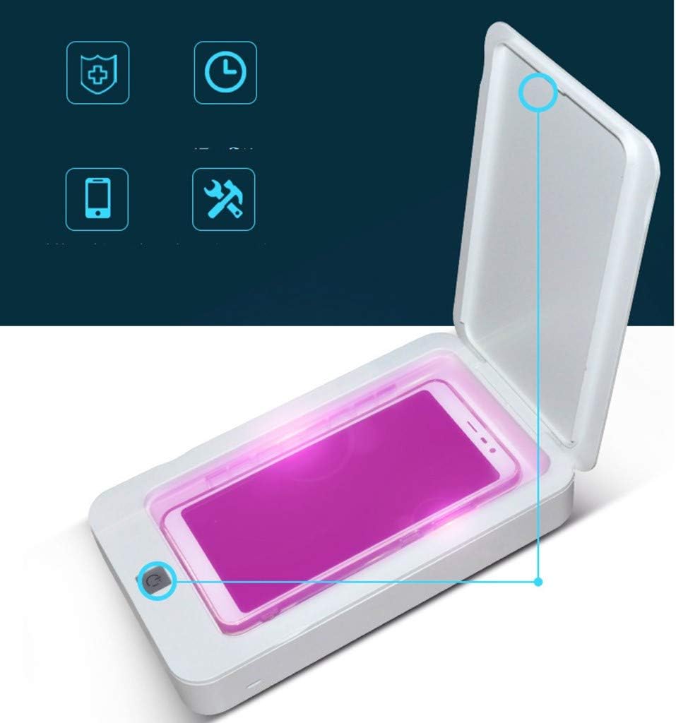 Moliiy UV Sterilization Box - 8 Minute Kills 99.99% of Germs, Disinfector Box for Mask, Watch, Earings, Beauty Tools Small Accessories