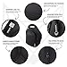 LunchFox Designer Neoprene Lunch Bag Tote for Adults (Men & Women), Black - Midnight on Mulholland